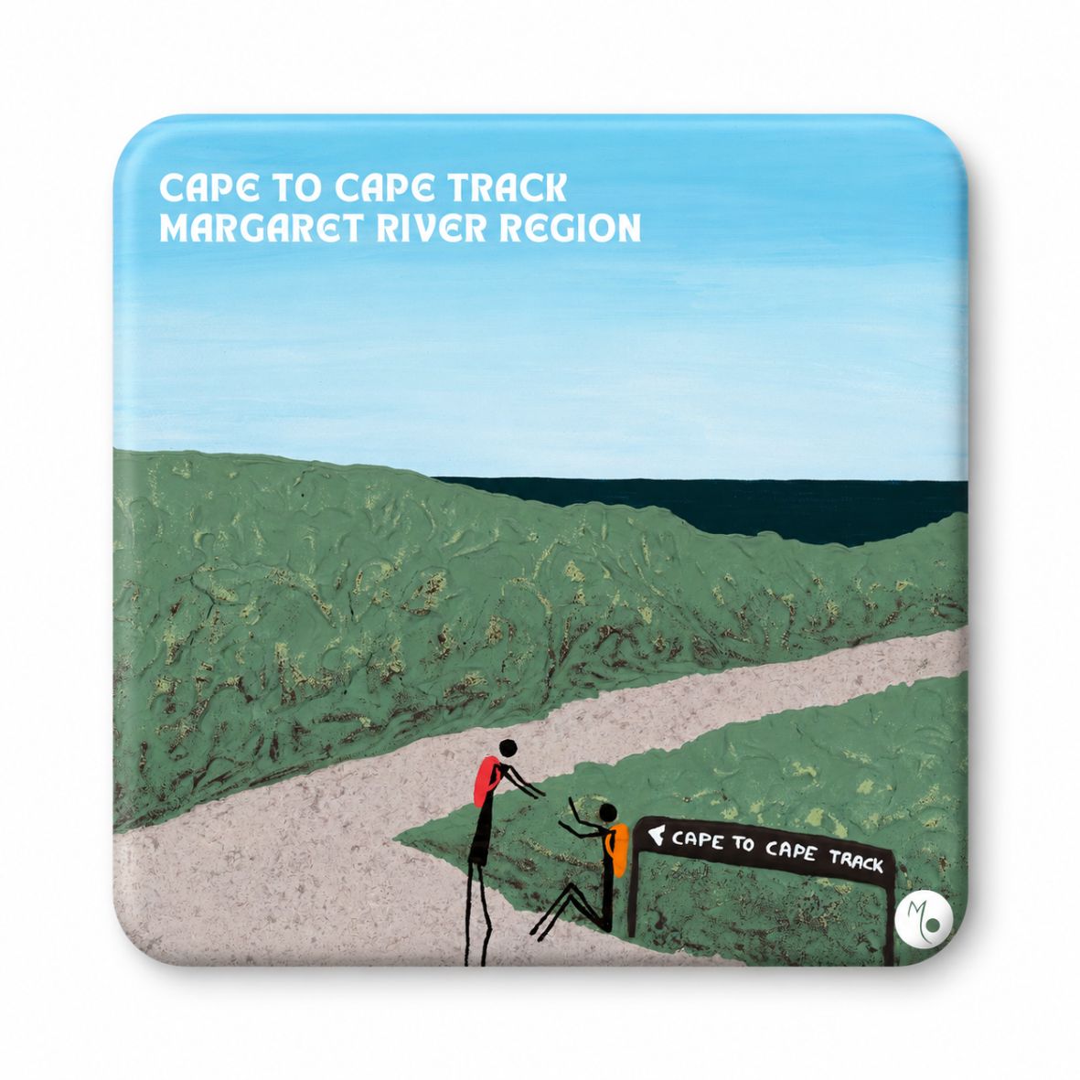 Decorative Magnet | Venture | Cape to Cape Track | 8x8cm