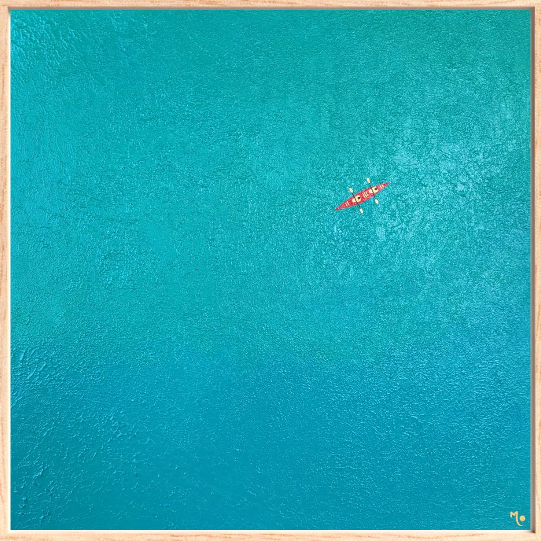 Sold Original Artwork | Turquoise Expedition | 62x62cm