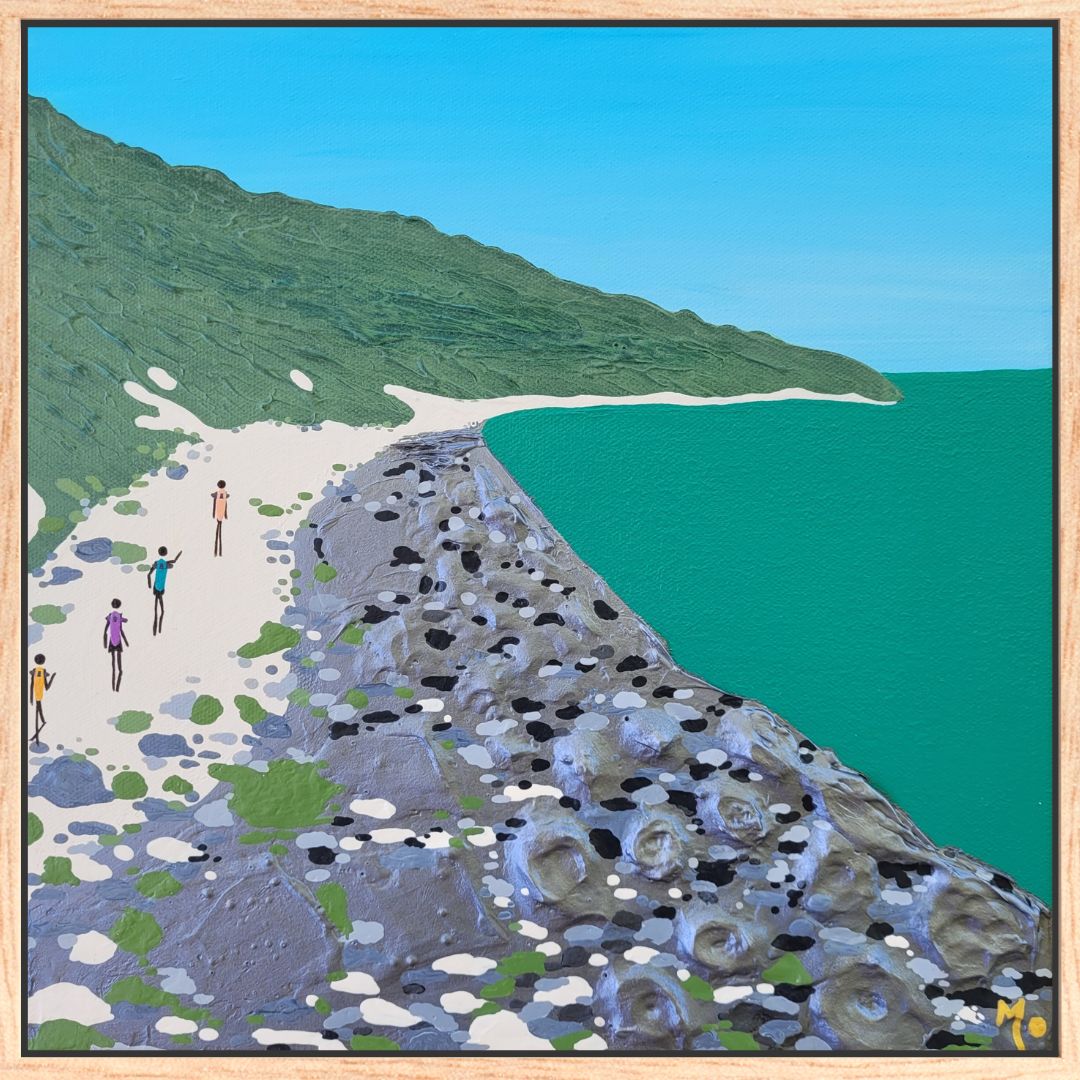 Original Artwork | Break through | Cosy Corner Blowhole | 30x30cm