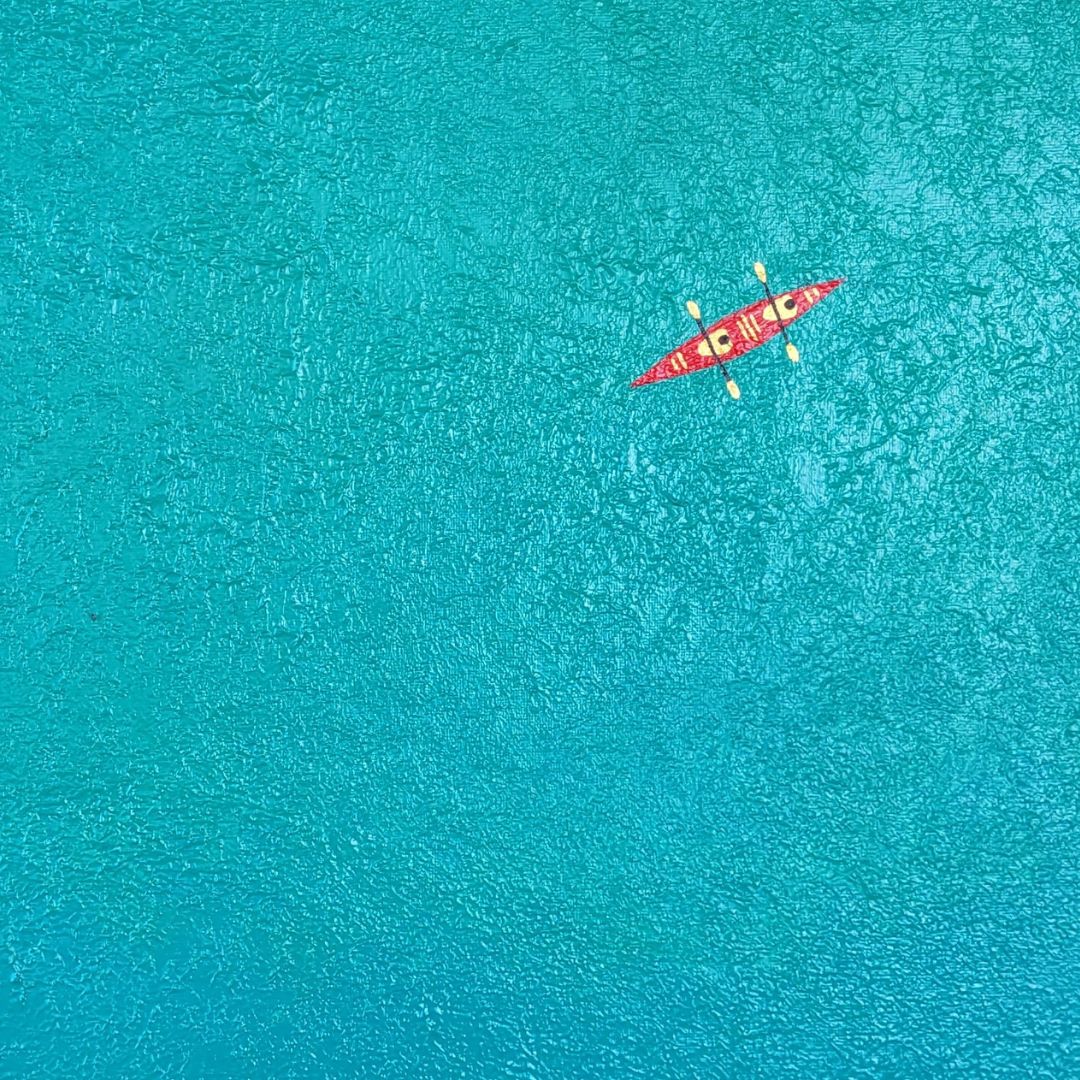 Sold Original Artwork | Turquoise Expedition | 62x62cm
