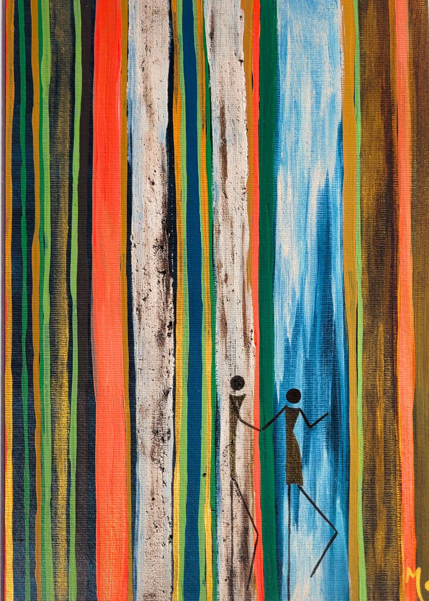 Original Artwork | Suis-moi | L'Amour dans la forêt| 30x20cm