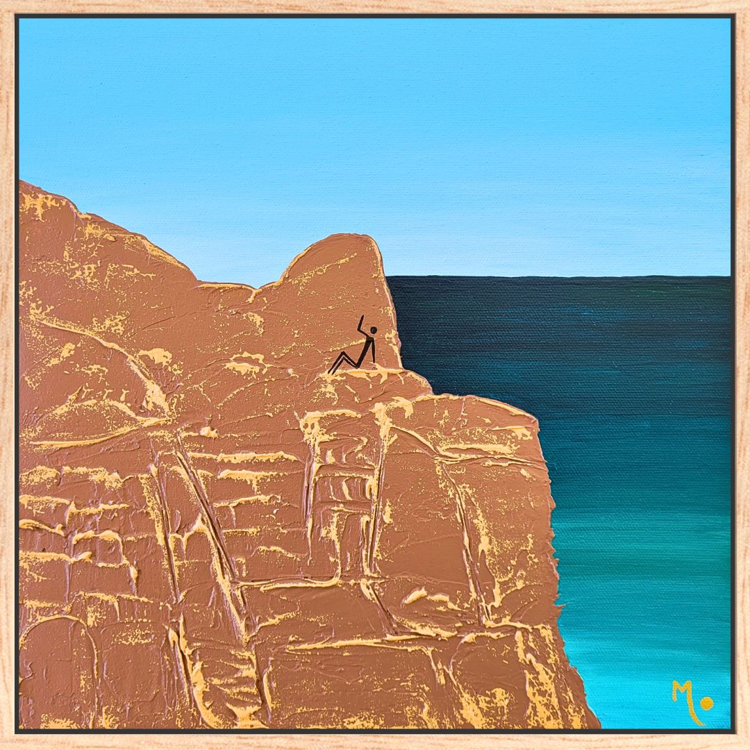 Original Artwork | Fearless | Wilyabrup Cliff | 30x30cm