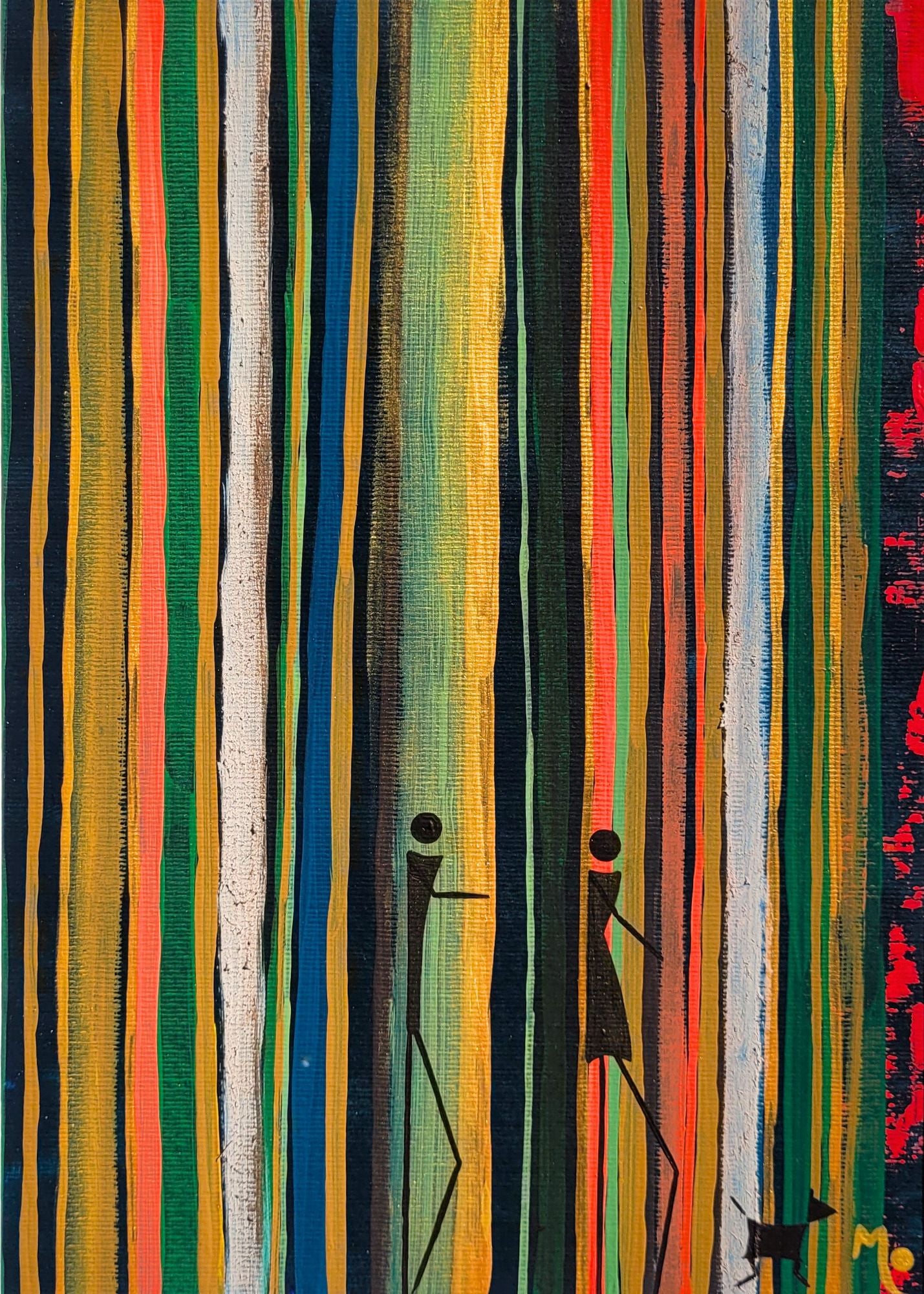 Sold Original Artwork | Jamais Sans Toi | L'Amour dans la forêt | 30x20cm