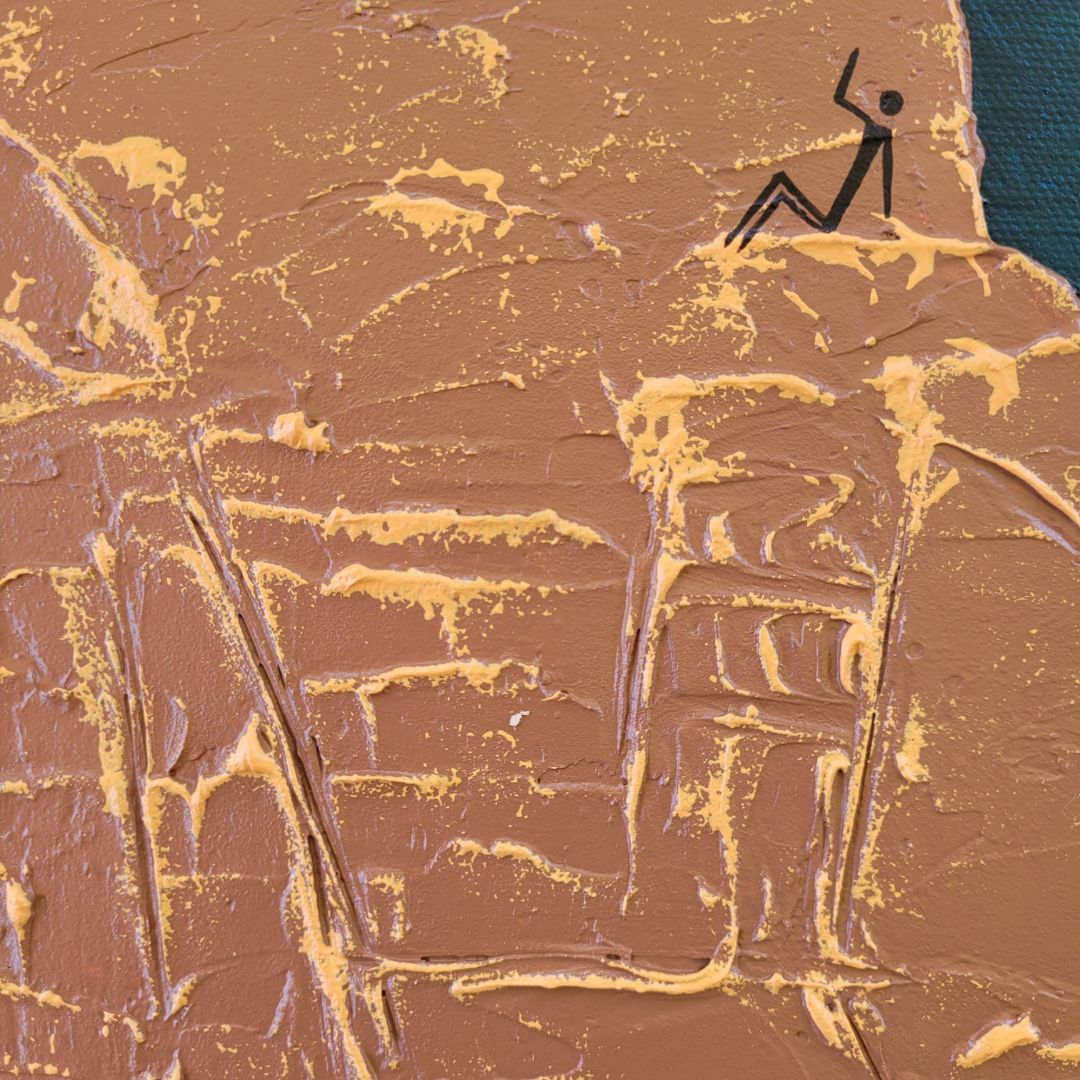 Original Artwork | Fearless | Wilyabrup Cliff | 30x30cm