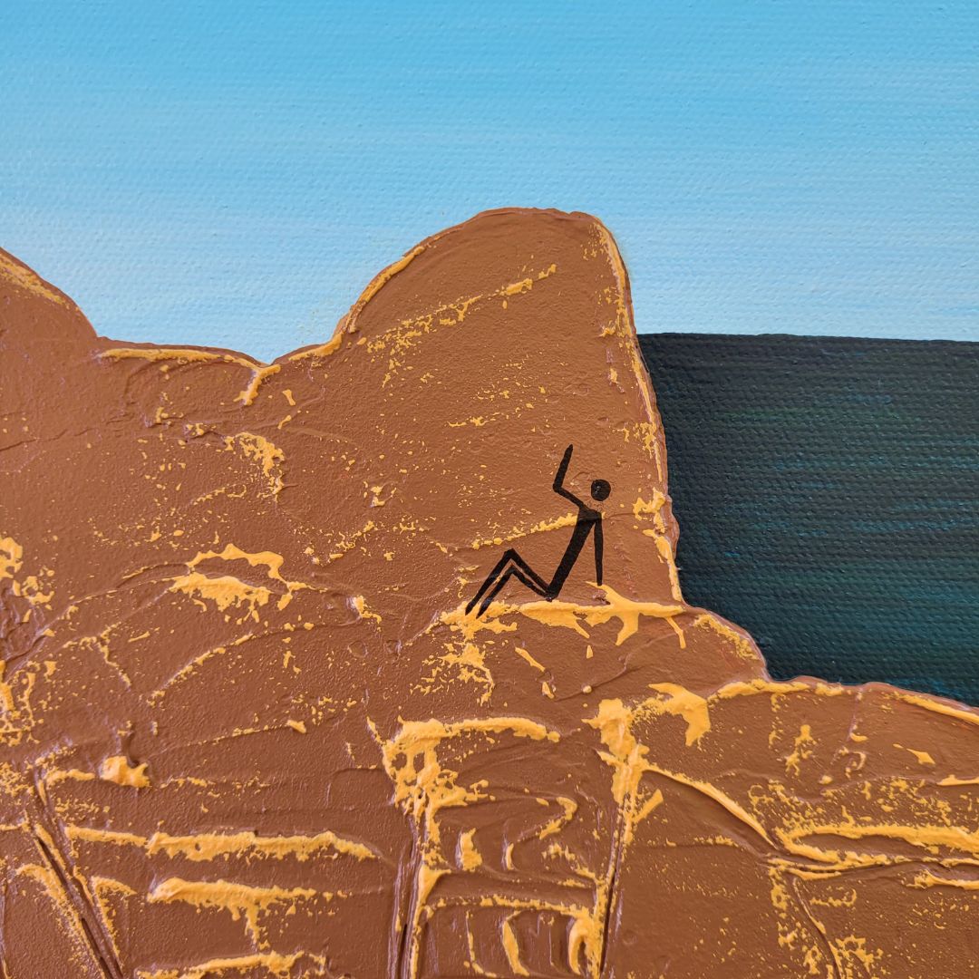 Original Artwork | Fearless | Wilyabrup Cliff | 30x30cm
