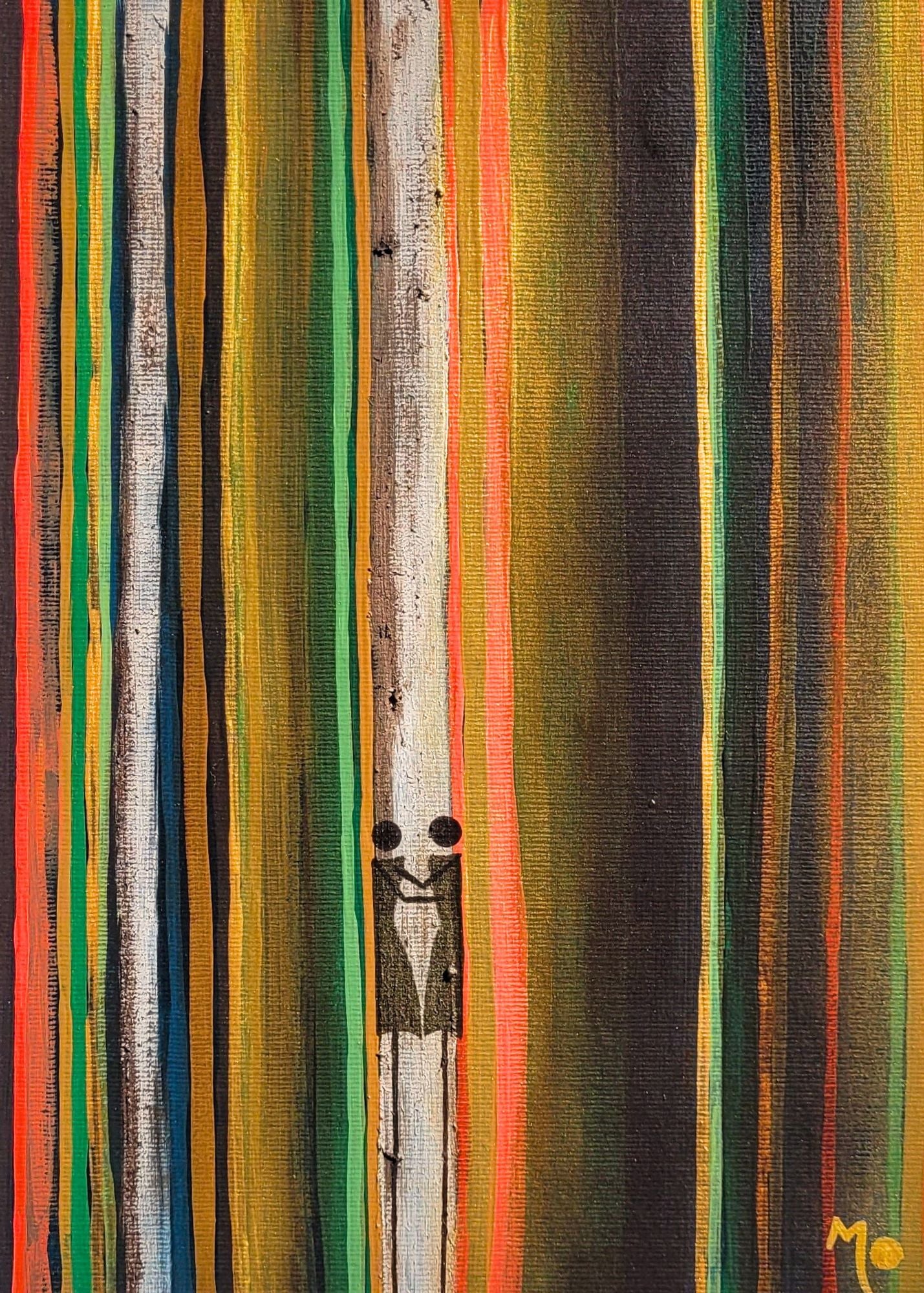 Sold Original Artwork | Elles |  L'Amour dans la forêt | 30x20cm
