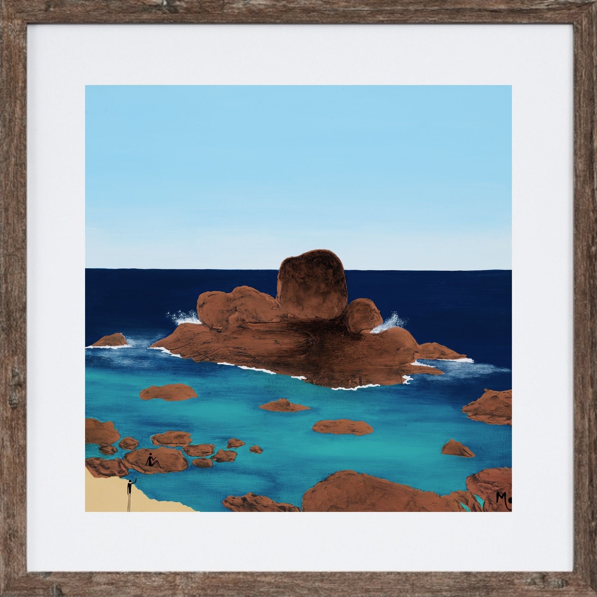 Art Print | Redgate Rock | Redgate Beach