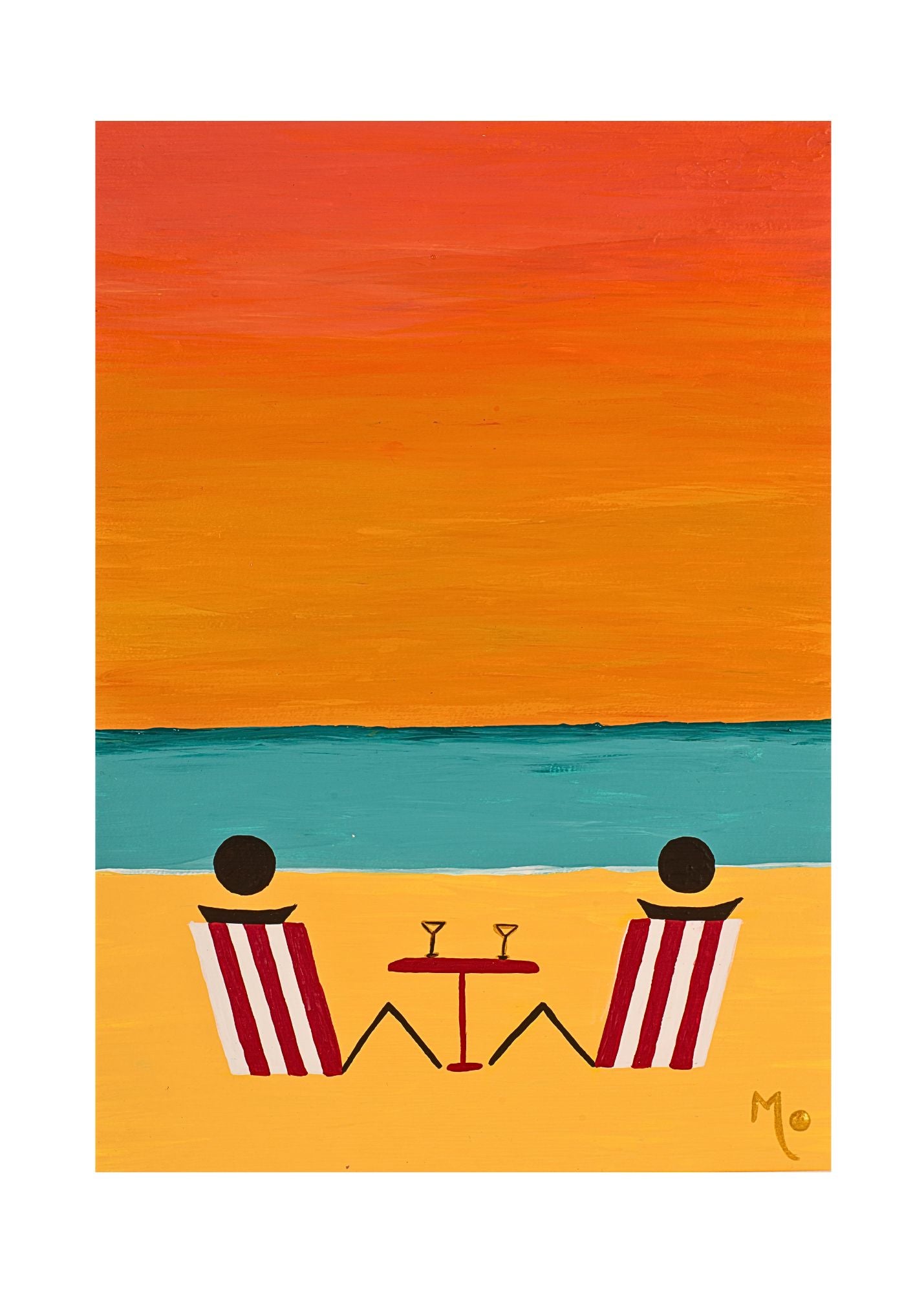 Art Print | Sunset Drinks