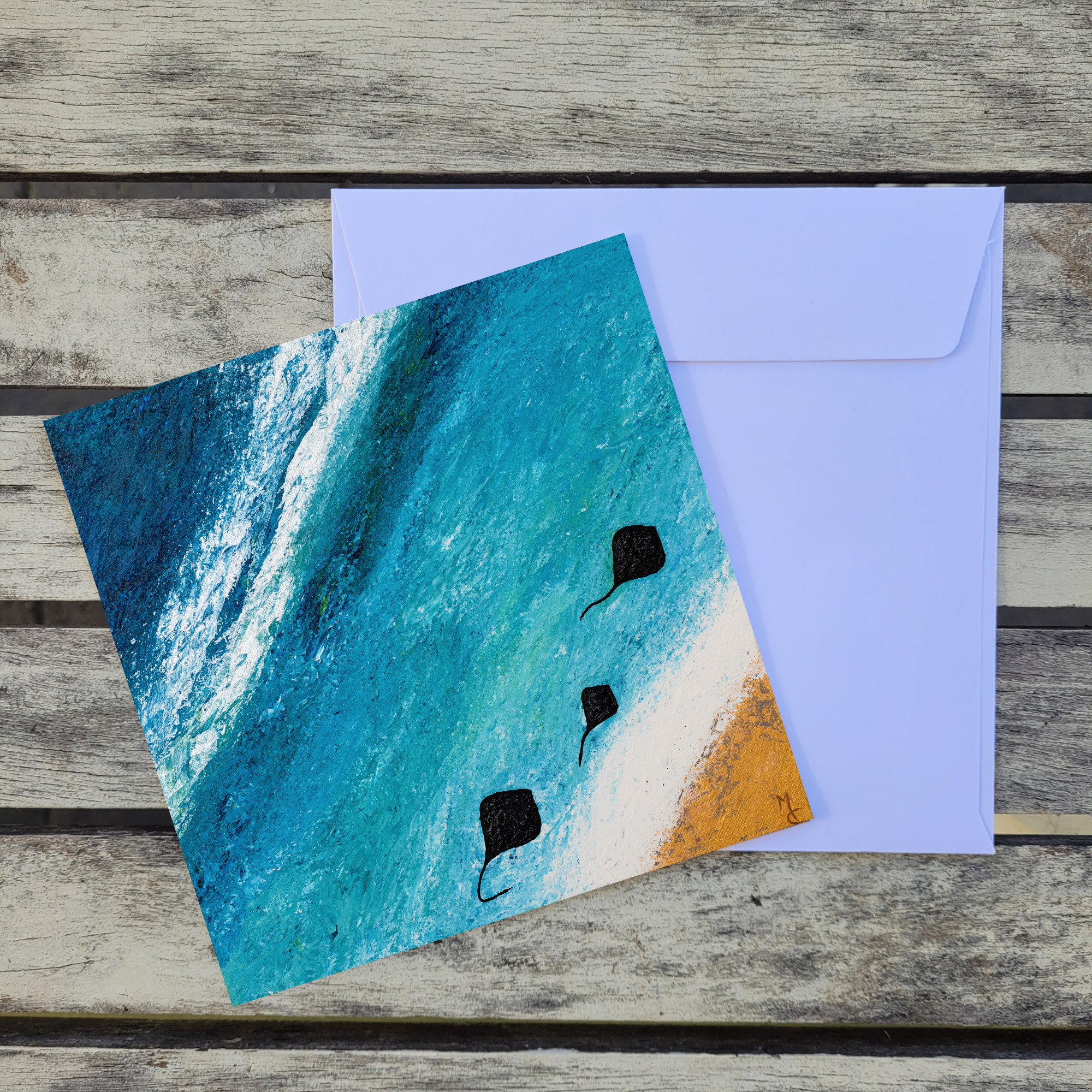 Card | The Majestic Rays of Hamelin Bay | Margaret River Region | 15x15cm