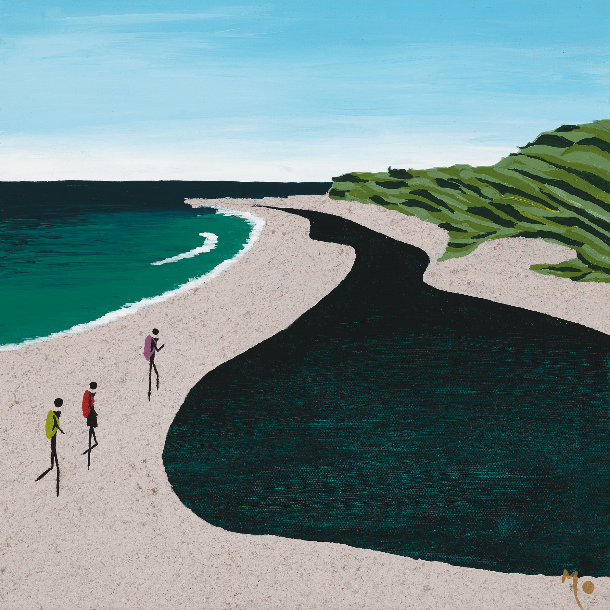 Card | Contrasts | Rivermouth Prevelly | 15x15cm