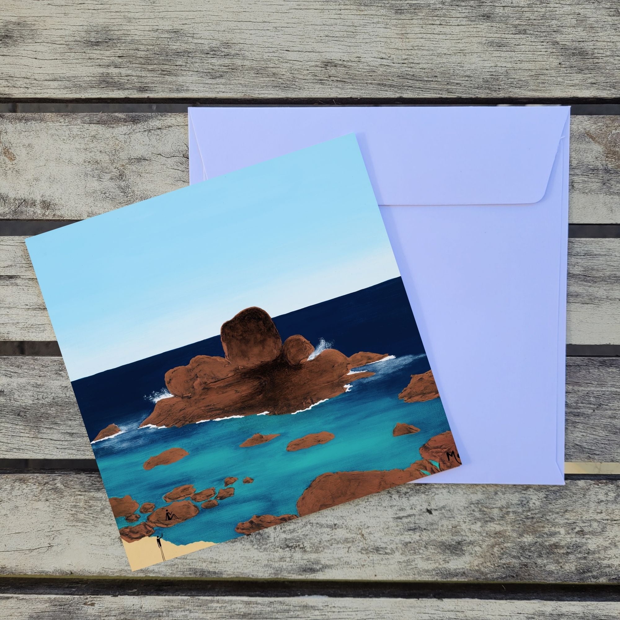 Card | Redgate Rock | Redgate Beach | 15x15cm