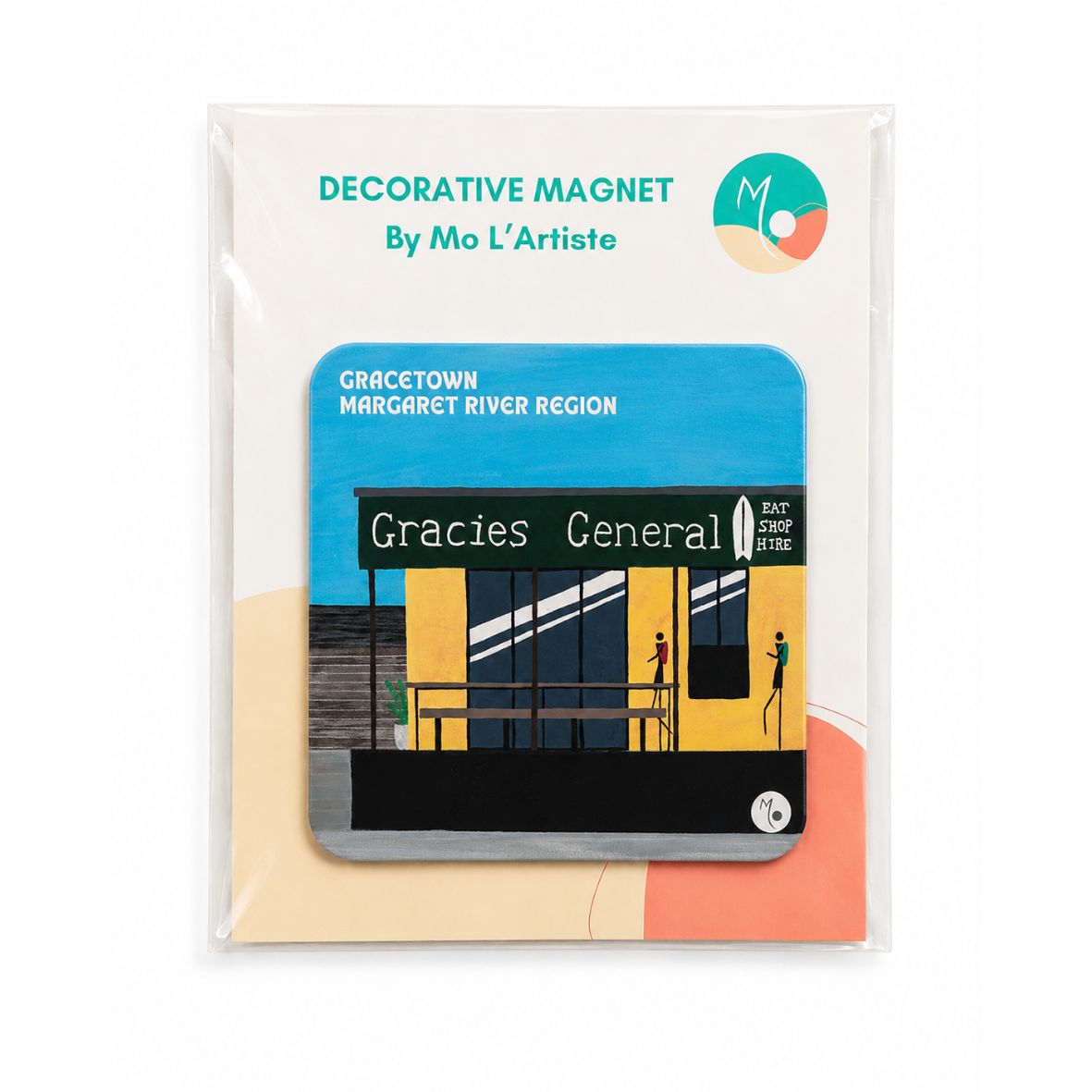 Decorative Magnet | Well-Earned Rest |  Gracie's General, Gracetown | 8x8cm