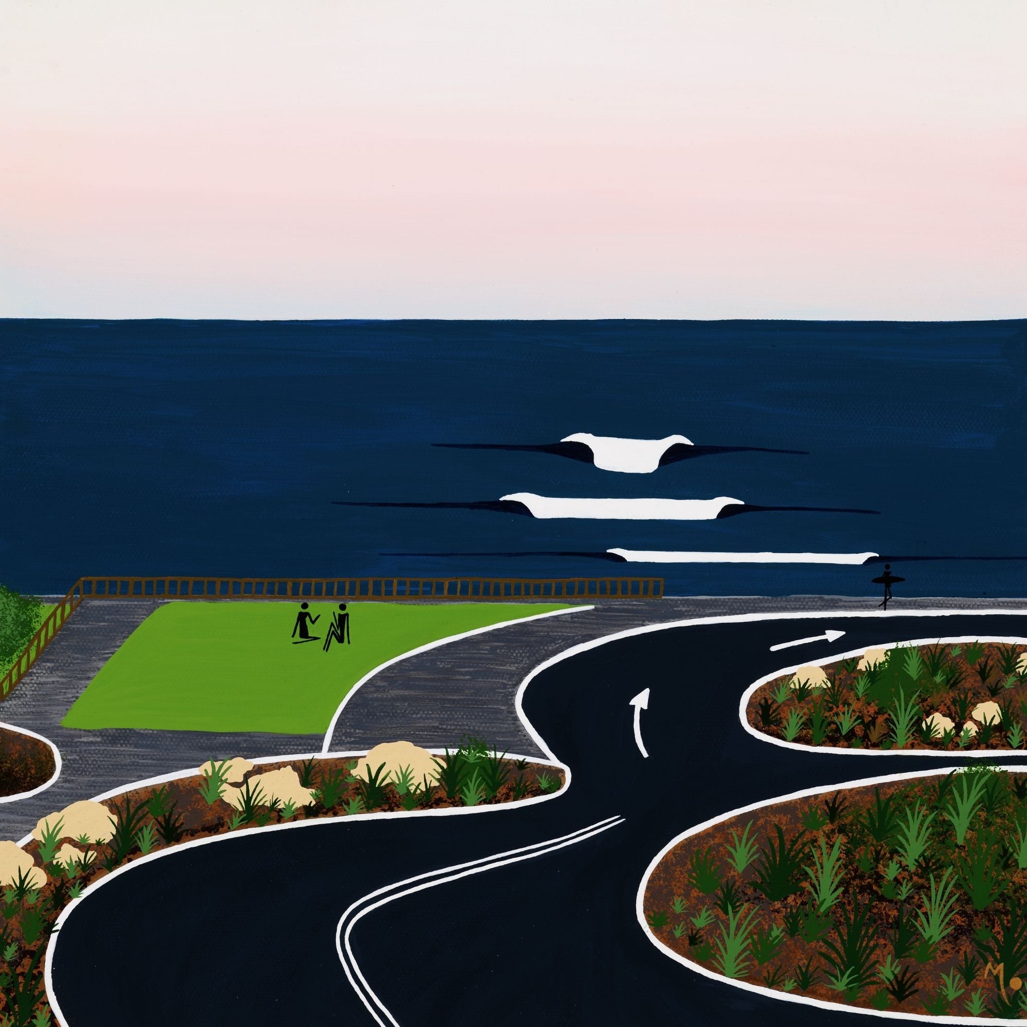 Card | Surfers Point | Prevelly | 15x15cm