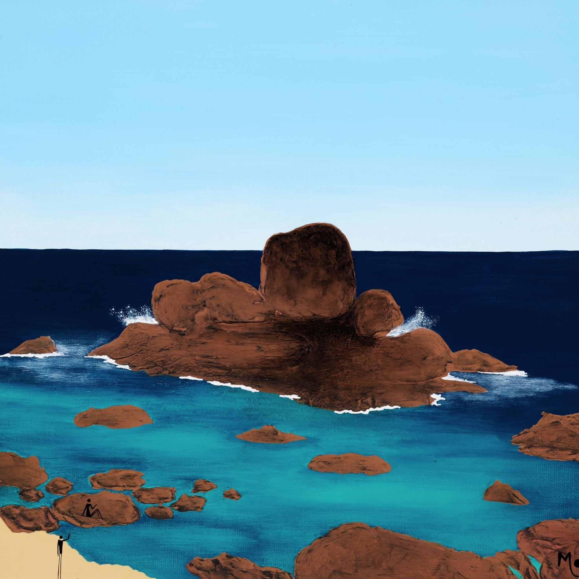 Art Print | Redgate Rock | Redgate Beach