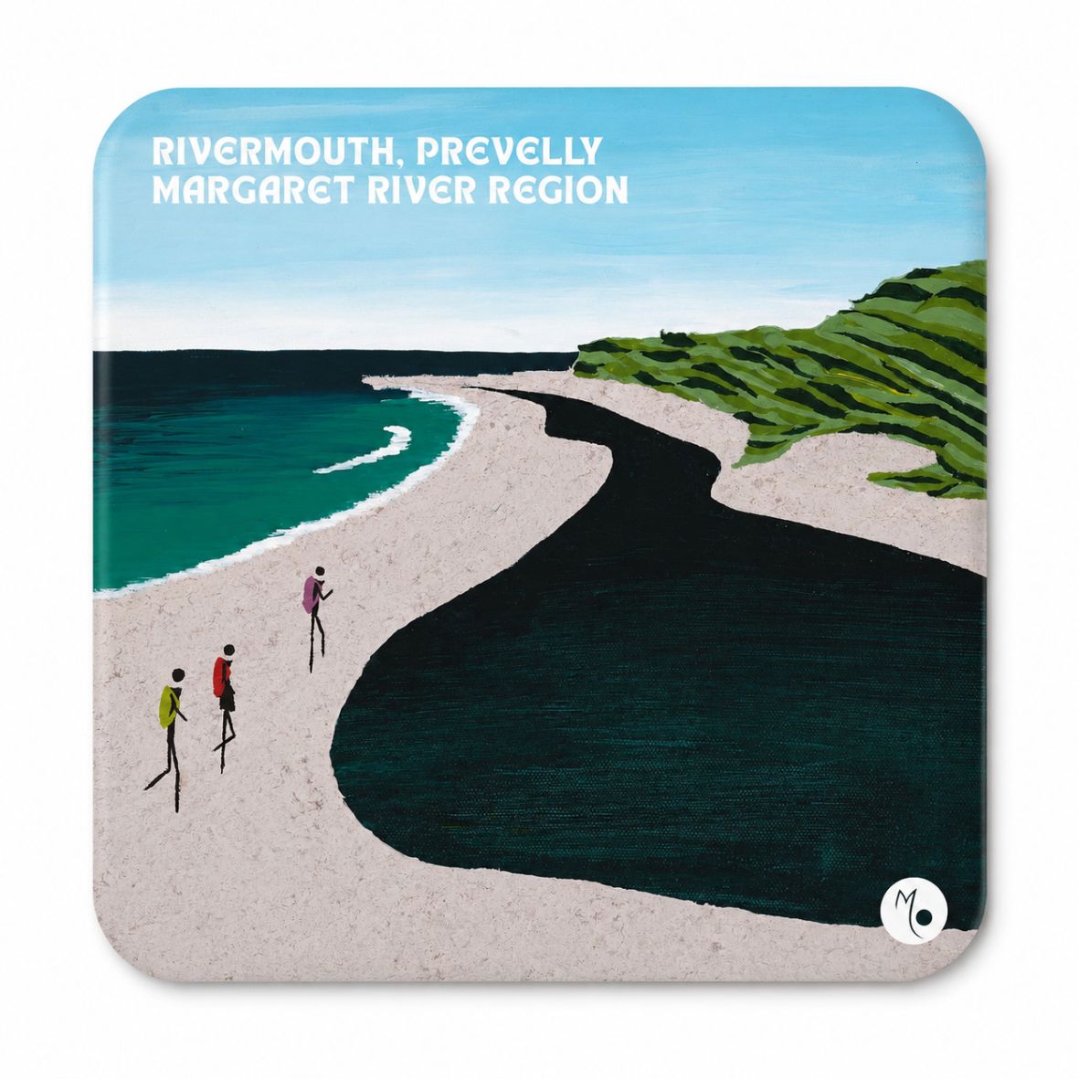 Decorative Magnet | Contrasts | Rivermouth Prevelly| 8x8cm