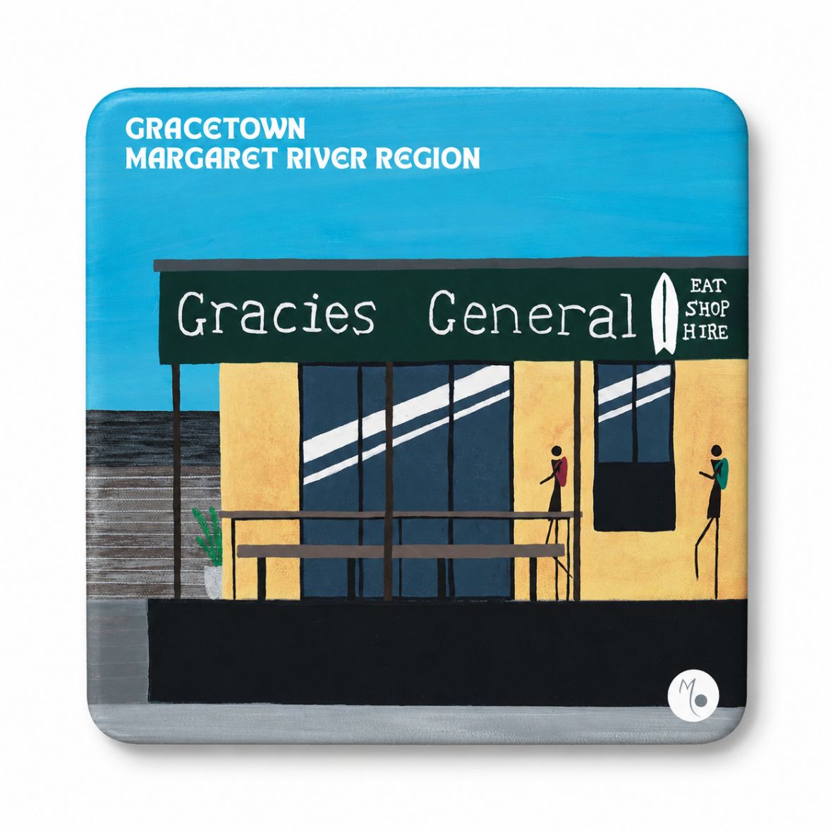 Decorative Magnet | Well-Earned Rest |  Gracie's General, Gracetown | 8x8cm