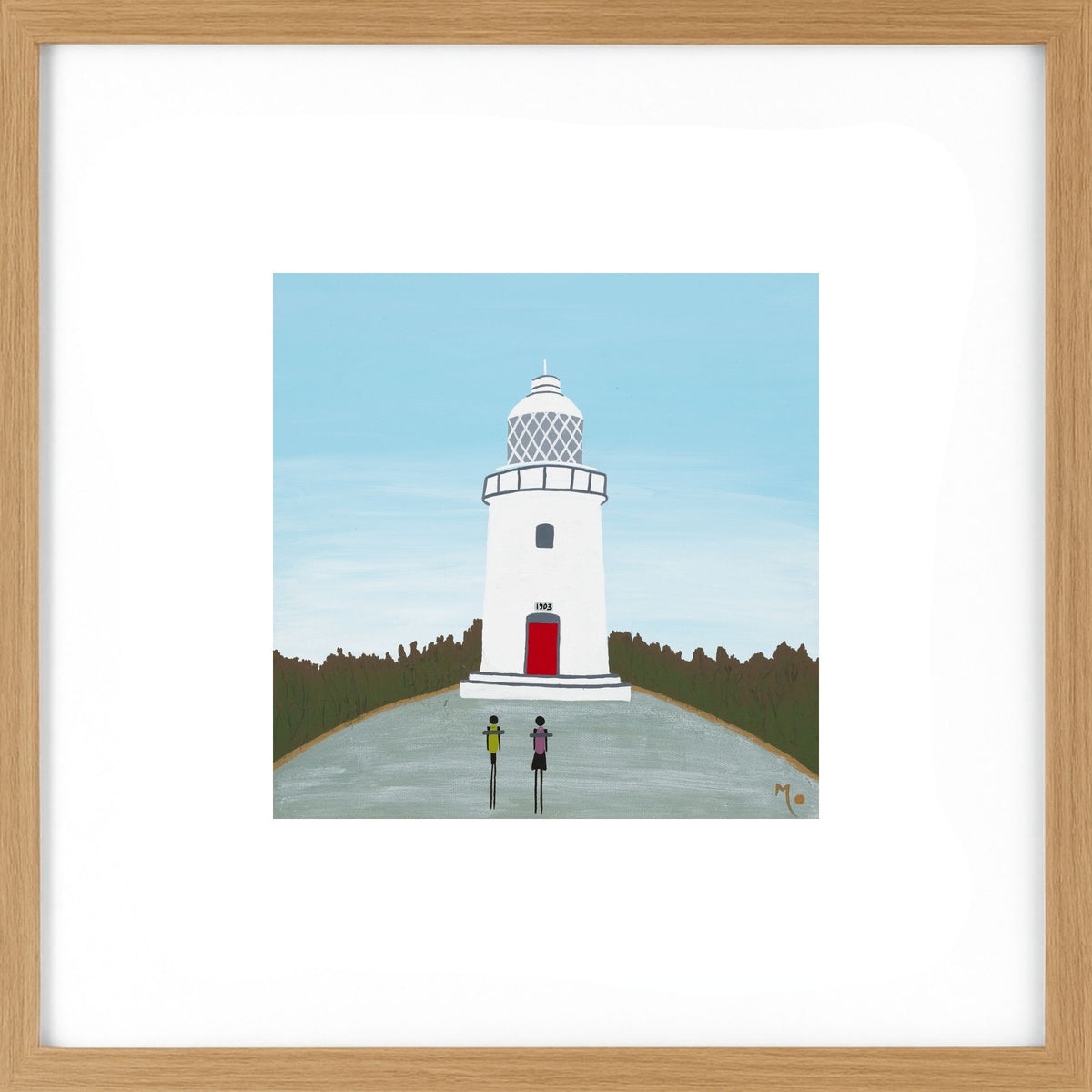 This Artwork captures two hikers beginning their journey along one of Australia's most spectacular coastal walking trails, celebrating adventure, nature and the beauty of the Margaret River region.