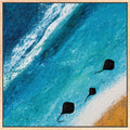 Sold Original Artwork | The Majestic Rays of Hamelin Bay | 40x40cm