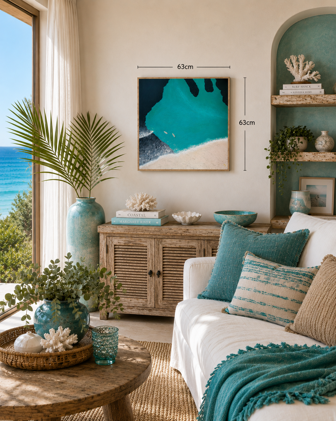 Original Artwork | Smiths Reef Adventure | Smiths Beach | 62x62cm